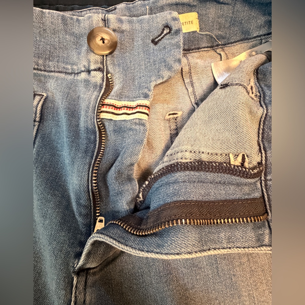 Anthropologie Pilcro and the Letterpress Light Blue Cropped Wide-Leg Jeans, 27P - Picture 4 of 8